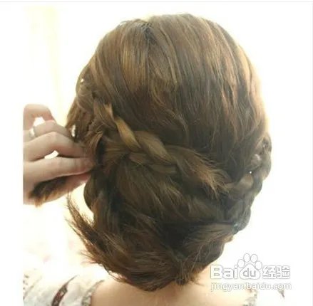 最新韩式编发盘发