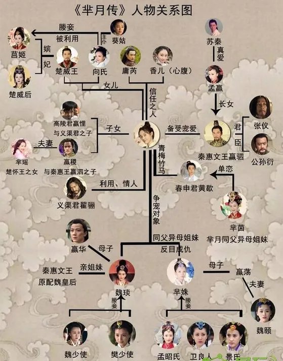 芈月和秦始皇什么关系 芈月传主要人物关系图