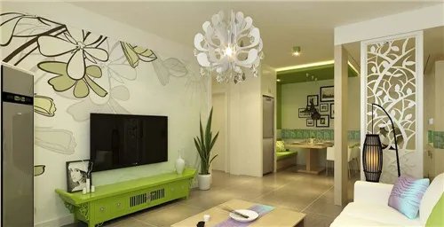 电视柜设计效果图  现代简约客厅电视柜设计