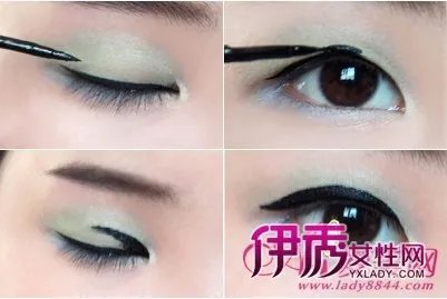 单眼皮怎么画眼线好看,单眼皮画眼线的画法步骤