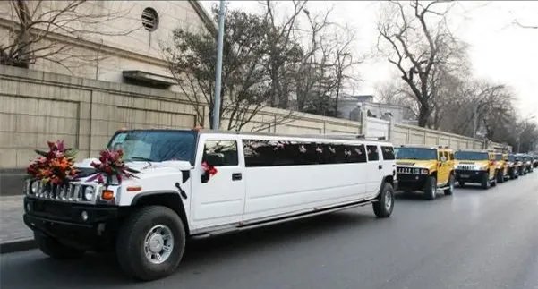 最牛的婚礼车队图片 婚礼车队价格大全