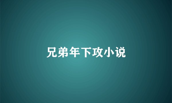 兄弟年下攻小说