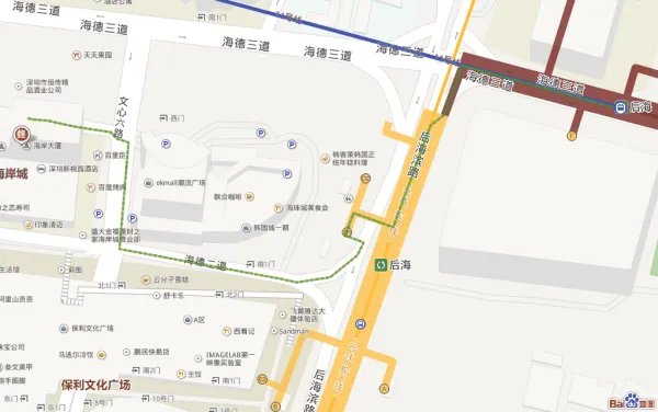 海岸城地铁站哪个出口