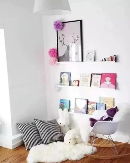 孩子不爱看书？不放试试看这样1㎡的阅读区