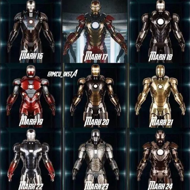 钢铁侠战甲出到多少代？都在哪部电影的哪个时间点出现了？