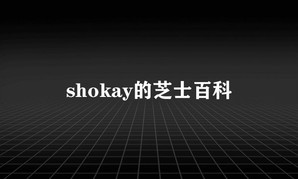 shokay的芝士百科