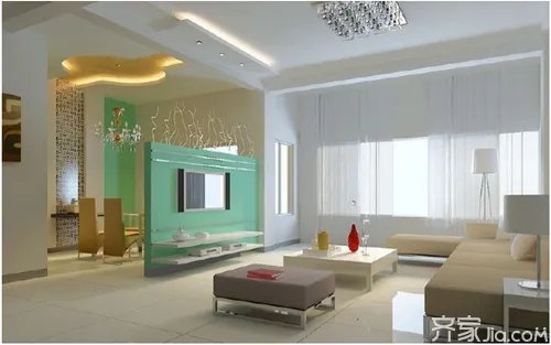 客厅与餐厅隔断造型最新案例 空间的最大化利用