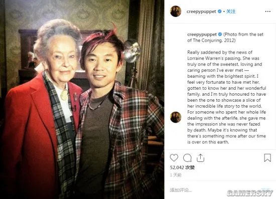 《招魂》女主人公原型人物去世 导演温子仁发文悼念