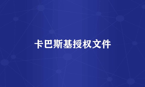 卡巴斯基授权文件