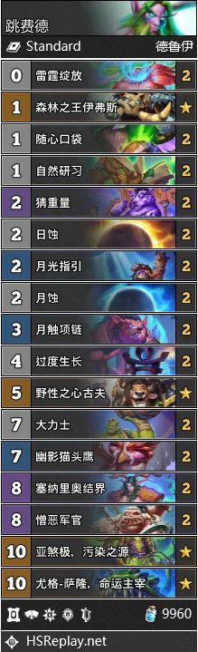 炉石传说22.2版本标准模式各职业卡组介绍