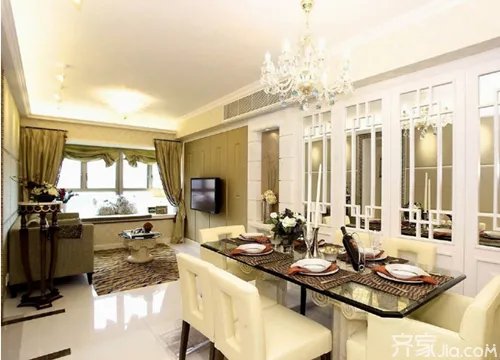 客厅与餐厅隔断造型最新案例 空间的最大化利用