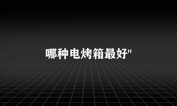 哪种电烤箱最好