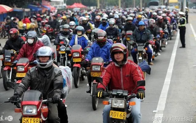 每年广东都有一批摩托返乡大军回家乡，你们怎么看？