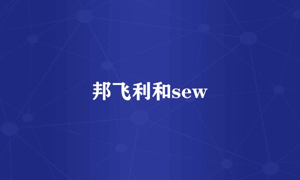 邦飞利和sew