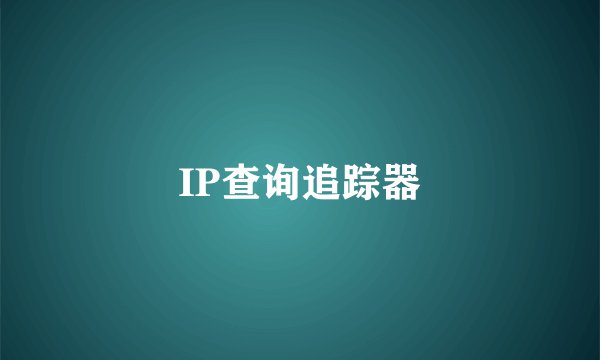 IP查询追踪器