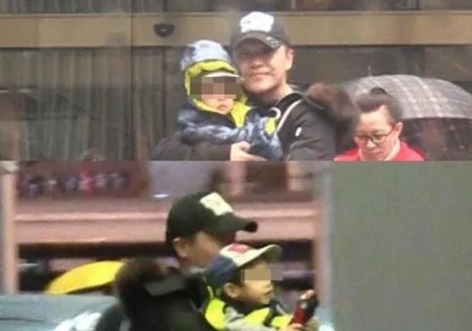 陈思诚抱孩子现身老婆佟丽娅出现了吗？