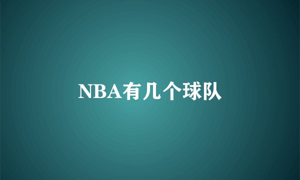 NBA有几个球队
