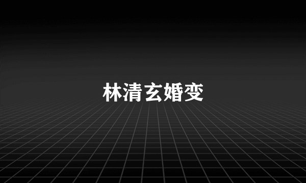 林清玄婚变