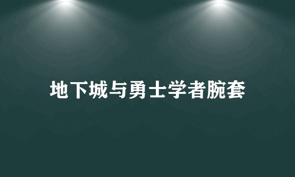 地下城与勇士学者腕套