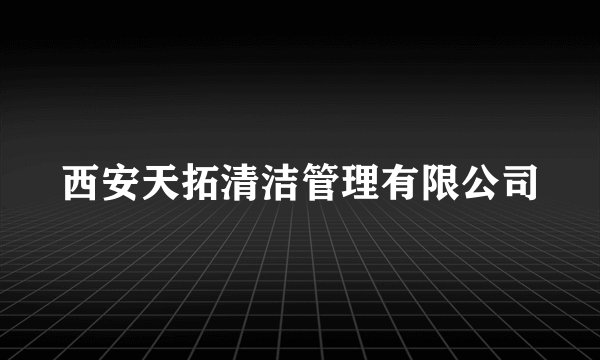 西安天拓清洁管理有限公司