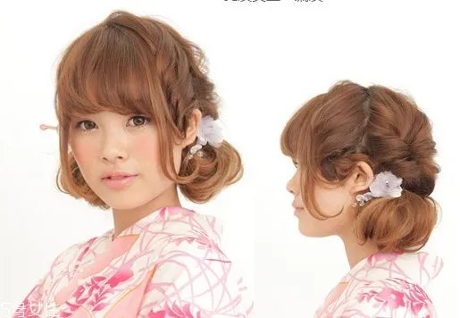 韩式女生短发扎法教程 百变发型扎法