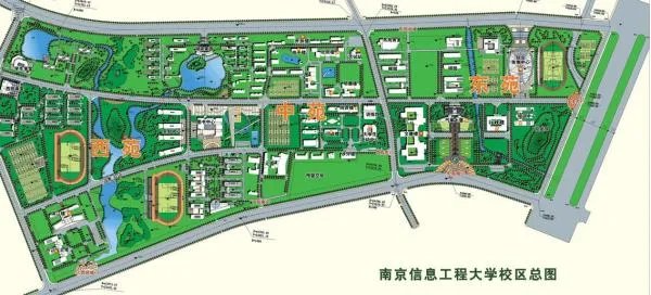 求南京信息工程大学校园分布图，要详细，所有校区都标出来，坑爹啊，连个具体分布都查不到，哪位帮下。