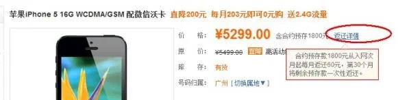 iphone516G联通合约机优惠购机款和预存款是什么意思,我想办内个66月租的,事先需要交多少钱