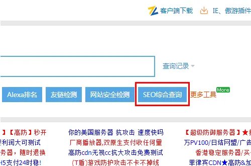 站长之家-站长工具中seo综合查询中，哪个指数代表是网站的排名？