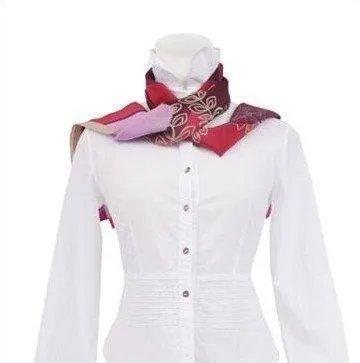 小方丝巾的系法及图解之内外结