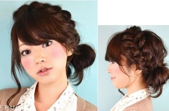 韩式女生短发扎法教程 百变发型扎法