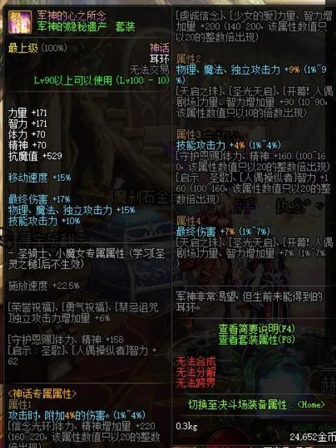 dnf2022神话装备排名图最新