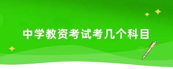中学教资考试考几个科目