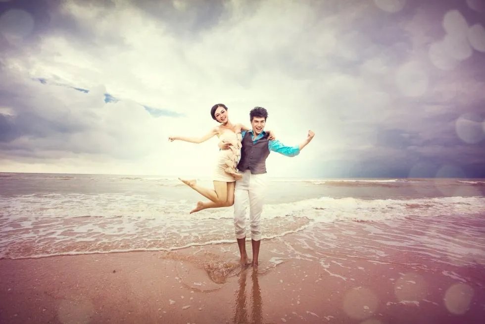 婚纱海景照片欣赏 海景婚纱照该如何拍才好看