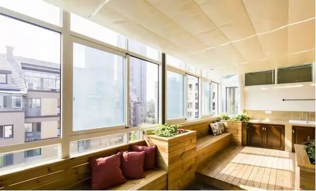 给你的花园阳台吊个顶吧~