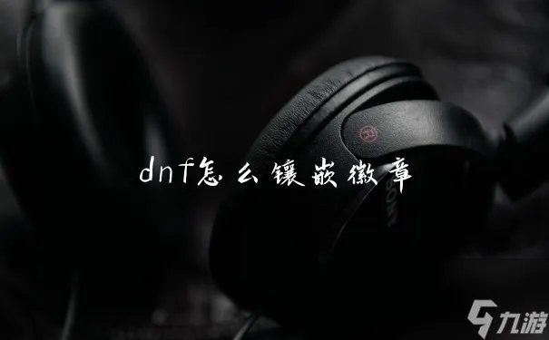 dnf怎么镶嵌徽章