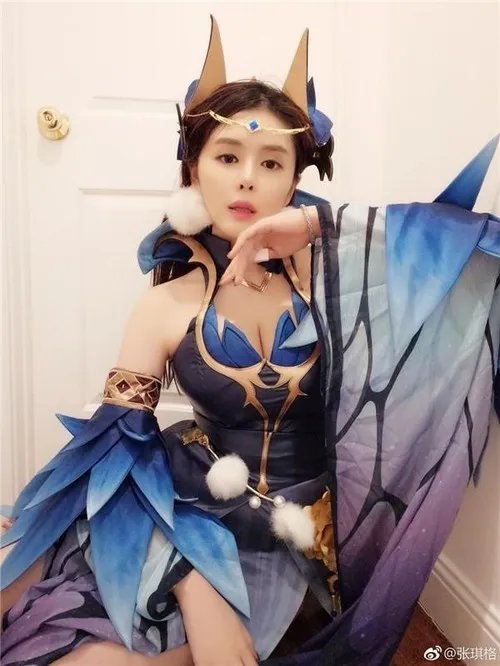 这才是仲夏夜皮肤 斗鱼第一胸七哥COS王者荣耀貂蝉