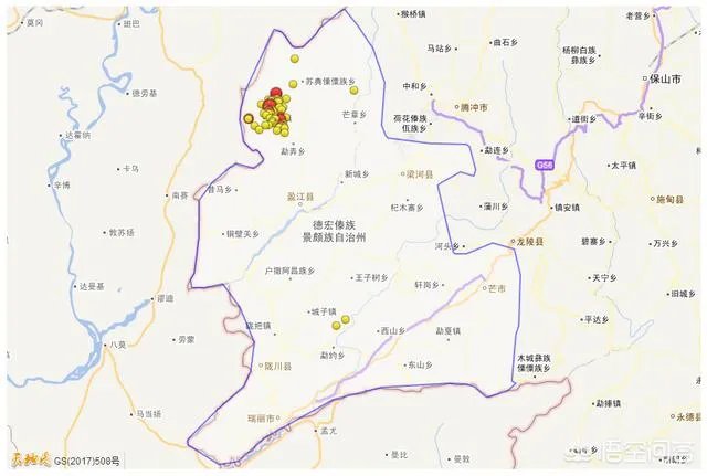 云南德宏发生过地震吗？