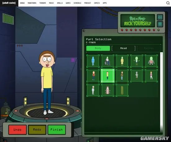 《瑞克和莫蒂》官方推出捏人网页 捏个自己的瑞克