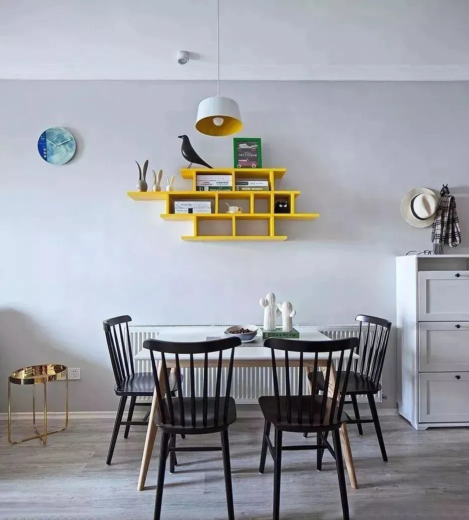 92平北欧风二居室，采光好棒，还有文化砖电视背景墙