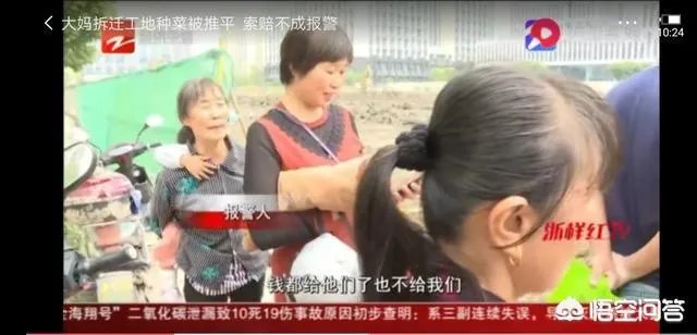 拆迁征地上种菜被推平，大妈报警维权要求赔偿被拒绝，怎么办？