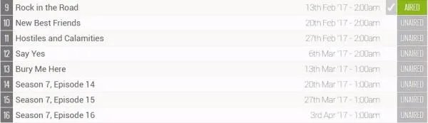 行尸走肉第七季后面几集什么时候出