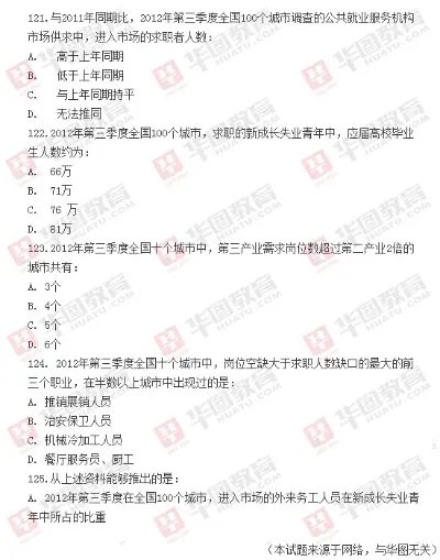 2014年国家公务员考试《行测》真题（完整版）