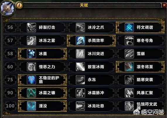 魔兽世界冰DK怎么点天赋？