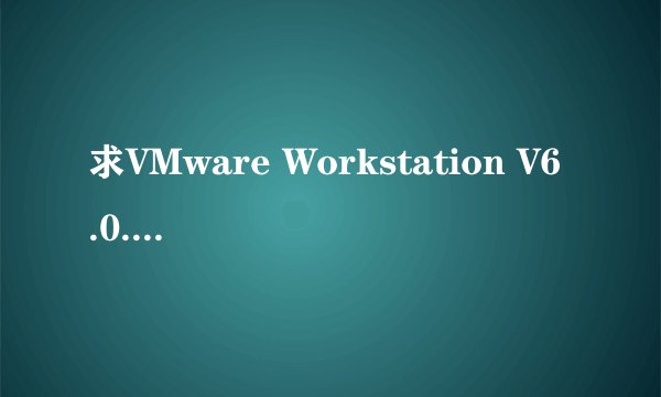求VMware Workstation V6.0.0 build-45731序列号