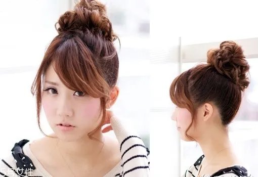 韩式女生短发扎法教程 百变发型扎法