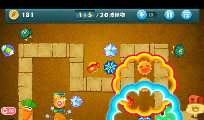 保卫萝卜 沙漠6关 金萝卜攻略