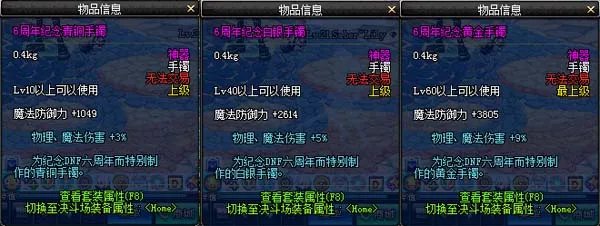 dnf6周年活动开启 6周年纪念首饰来袭