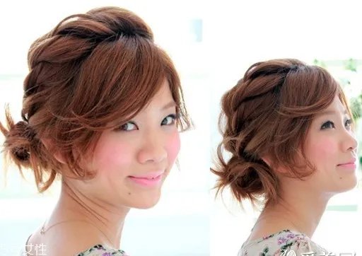 韩式女生短发扎法教程 百变发型扎法