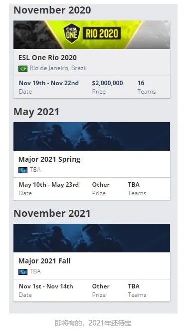 csgomajor什么时候开始2020