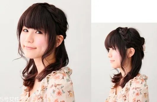 韩式女生短发扎法教程 百变发型扎法